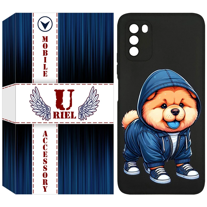 کاور یوریل قاب مدل KSH کد 65 طرح سگ مناسب برای گوشی موبایل شیائومی Poco M4 Pro 4G