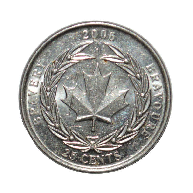 سکه تزیینی طرح 25 سنت یادبودی کشور کانادا مدل 2005 میلادی