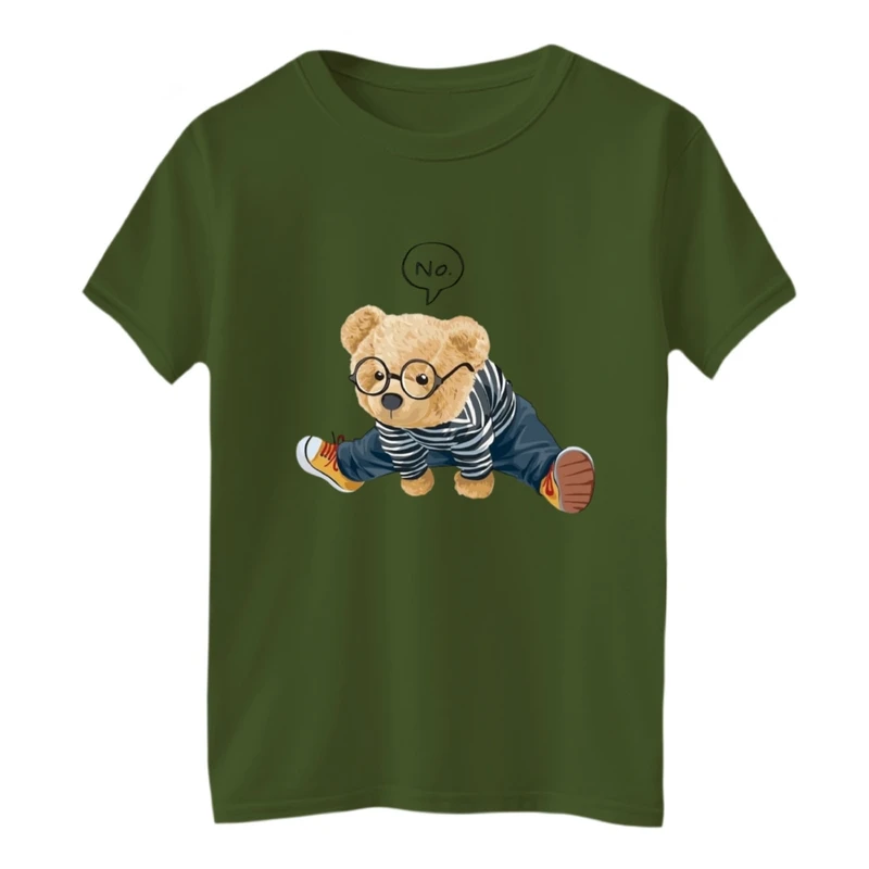 تی‌شرت آستین کوتاه لانگ بچگانه مدل تدی ورزشکار