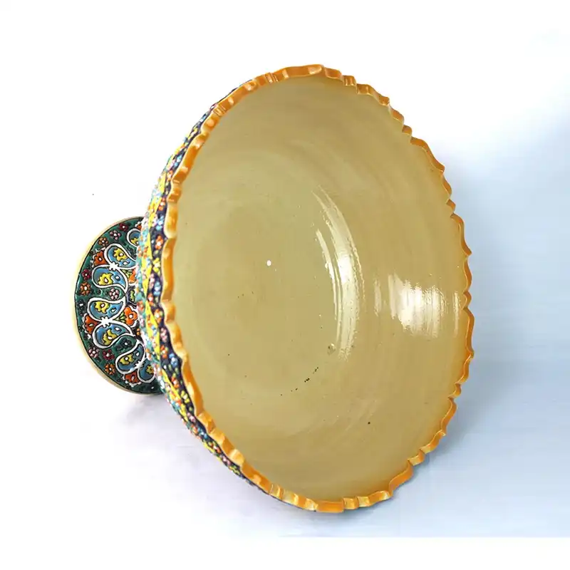 میوه خوری میناکاری مدل پایه دار کد m30