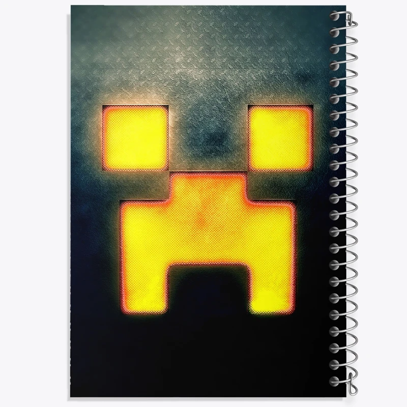 دفتر نت موسیقی 50 برگ خندالو مدل ماینکرافت (Minecraft) کد F288