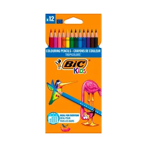 مداد رنگی 12 رنگ بیک مدل TROPICOLORS 