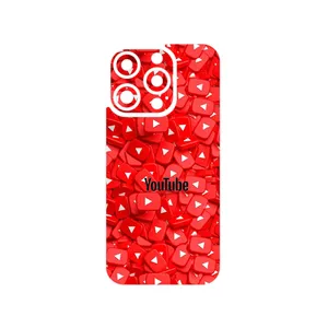 MAHOOT Youtube Cover Sticker for Apple iPhone 15 Pro