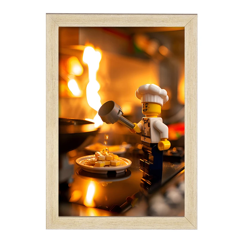 تابلو خندالو مدل لگو آشپز (Lego) کد F6553