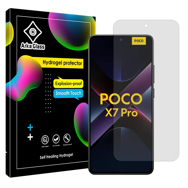 محافظ صفحه نمایش شفاف آرکا گلس مدل Tough مناسب برای گوشی موبایل شیائومی Poco X7 Pro