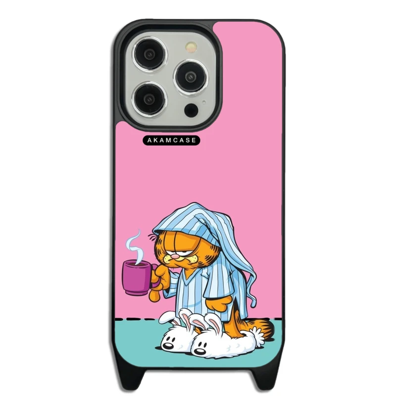 کاور آکام مدل AMC-WLA15PRO-GARFIELD14 مناسب برای گوشی موبایل اپل iPhone 15 Pro