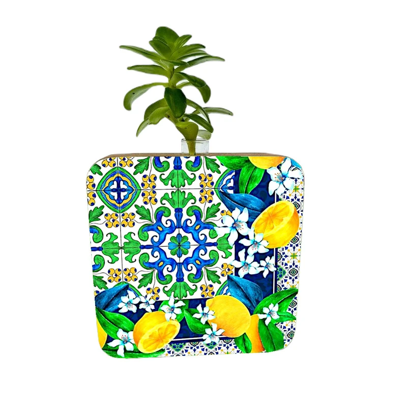 گلدان دکوری مدل کاشی کد FPW009