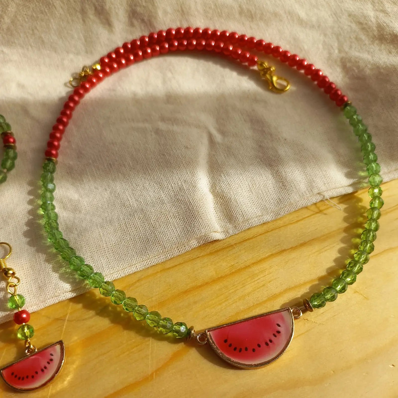 نیم ست دخترانه طرح هندوانه مدل 48 نیم ست دخترانه طرح هندوانه مدل 48