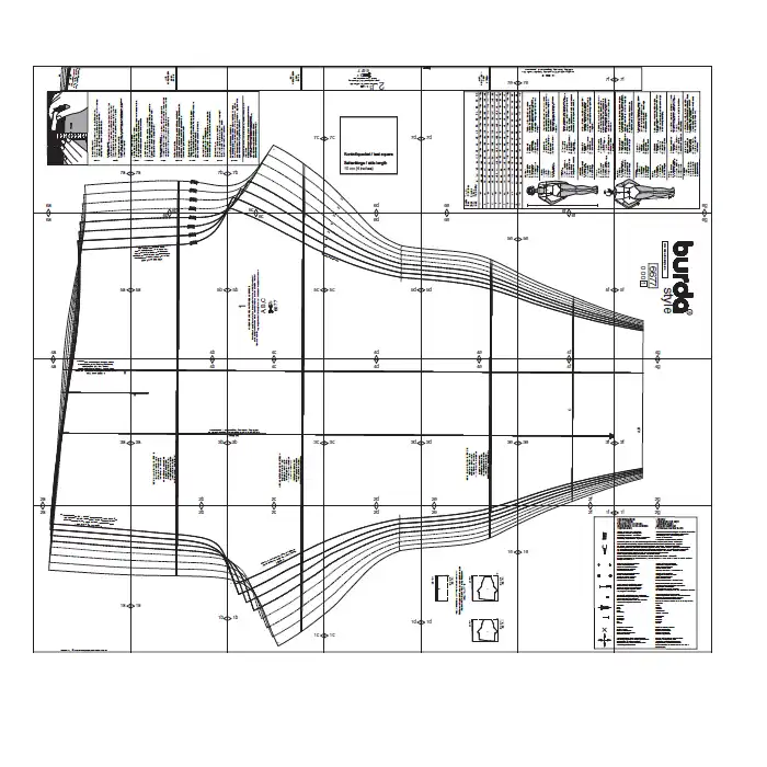 الگو خیاطی شلوار راحتی زنانه بوردا استایل کد 6677 سایز 46 تا 60 متد مولر