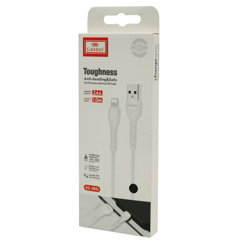 کابل تبدیل USB به لایتنینگ ارلدام مدل EC-095i طول 1 متر