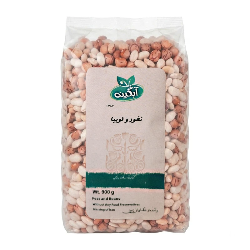 نخود و لوبیا آبگینه - 900 گرم