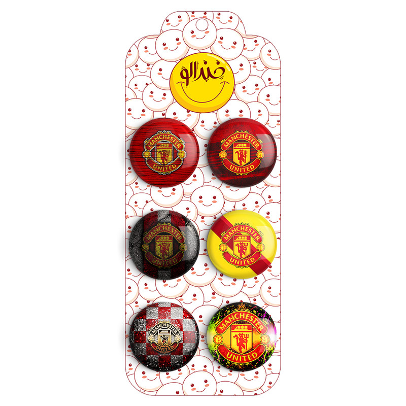 مگنت خندالو طرح باشگاه منچستر یونایتد Manchester United کد 1707B مجموعه 6 عددی مگنت خندالو طرح باشگاه منچستر یونایتد Manchester United کد 1707B مجموعه 6 عددی