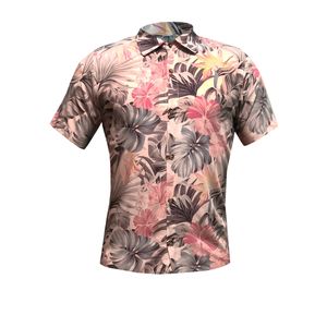 پیراهن آستین کوتاه مردانه مدل هاوایی کد B-ROSHAN