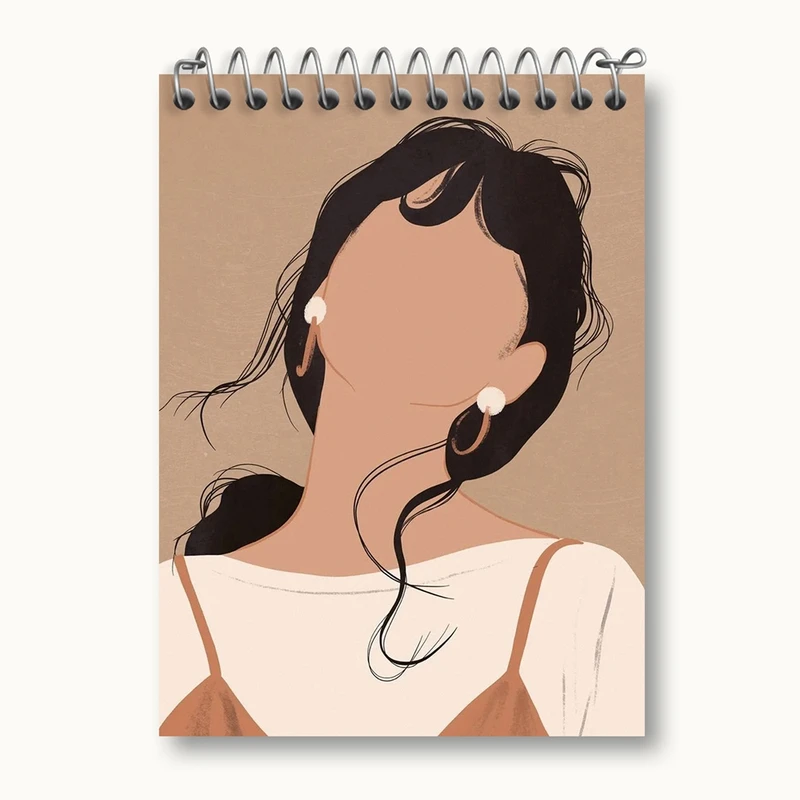 دفتر یادداشت 50 برگ خندالو مدل مینیمال دخترانه کد 28700