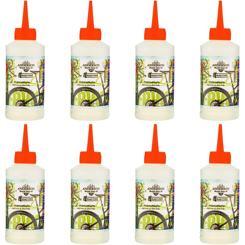 روغن زنجیر دوچرخه اندرسون مدل E500 حجم 80 میلی لیتر بسته 8 عددی