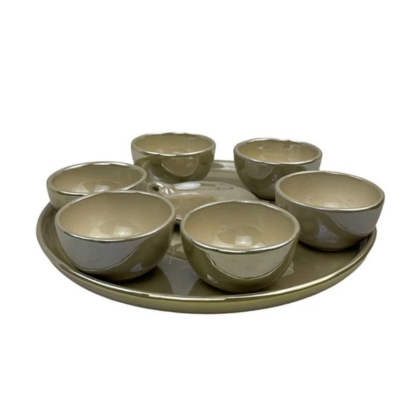 مجموعه ظروف هفت سین 8 پارچه مدل لاستر کد 07