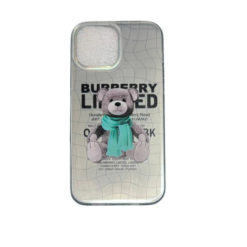 کاور طرح تدی مدل BURRBERRY کد 6331 مناسب برای گوشی موبایل اپل Iphone 13 pro max