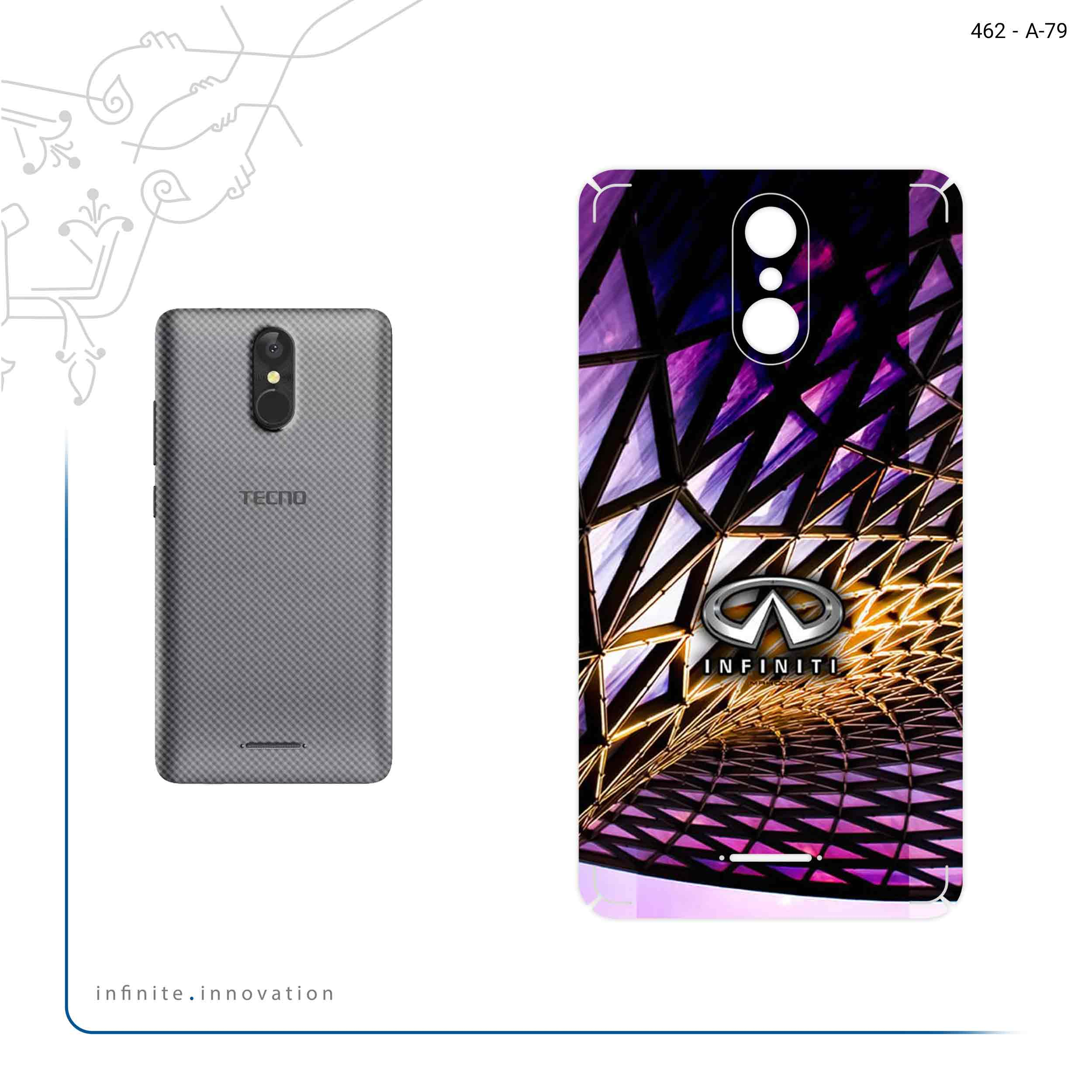 برچسب پوششی ماهوت مدل infinity مناسب برای گوشی موبایل تکنو WX3F LTE