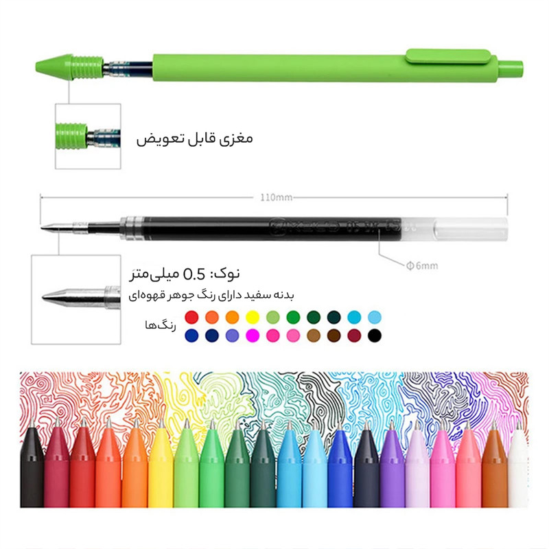 خودکار کاکو مدل pure بسته 20 عددی