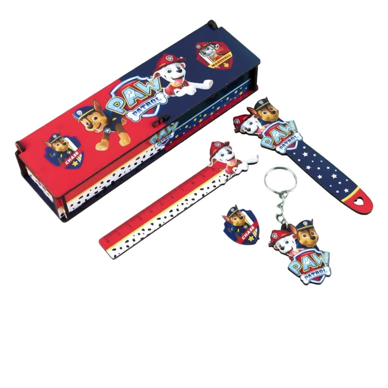 بسته لوازم التحریر مدل سگ های نگهبان مجموعه 5 عددی