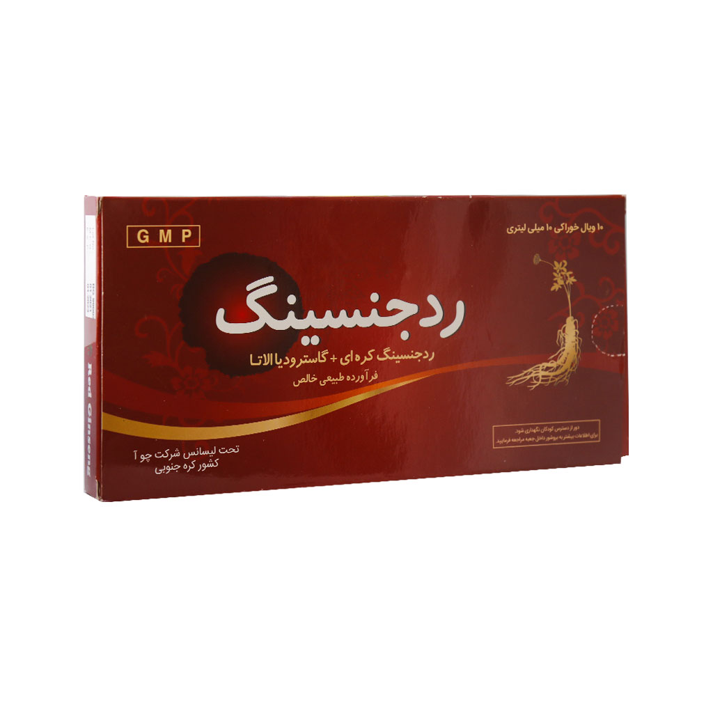 ویال خوراکی رد جینسینگ چوافارم بسته 10 عددی