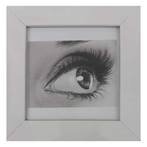 تابلو نقاشی سیاه قلم طرح چشم کد 04