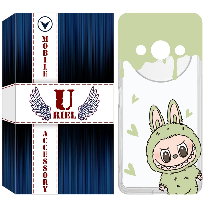 کاور یوریل مدل Clear کد 132 طرح لبوبو مناسب برای گوشی موبایل شیائومی Redmi A3 / A3x