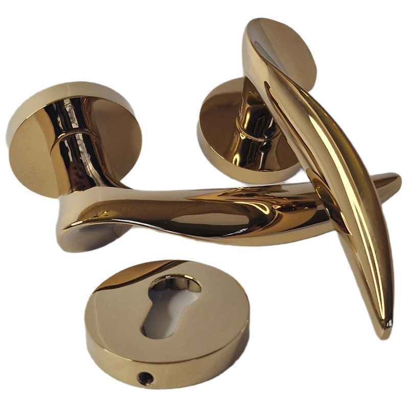 دستگیره در مدل رزت سویچی R36L_pvd بسته دو عددی