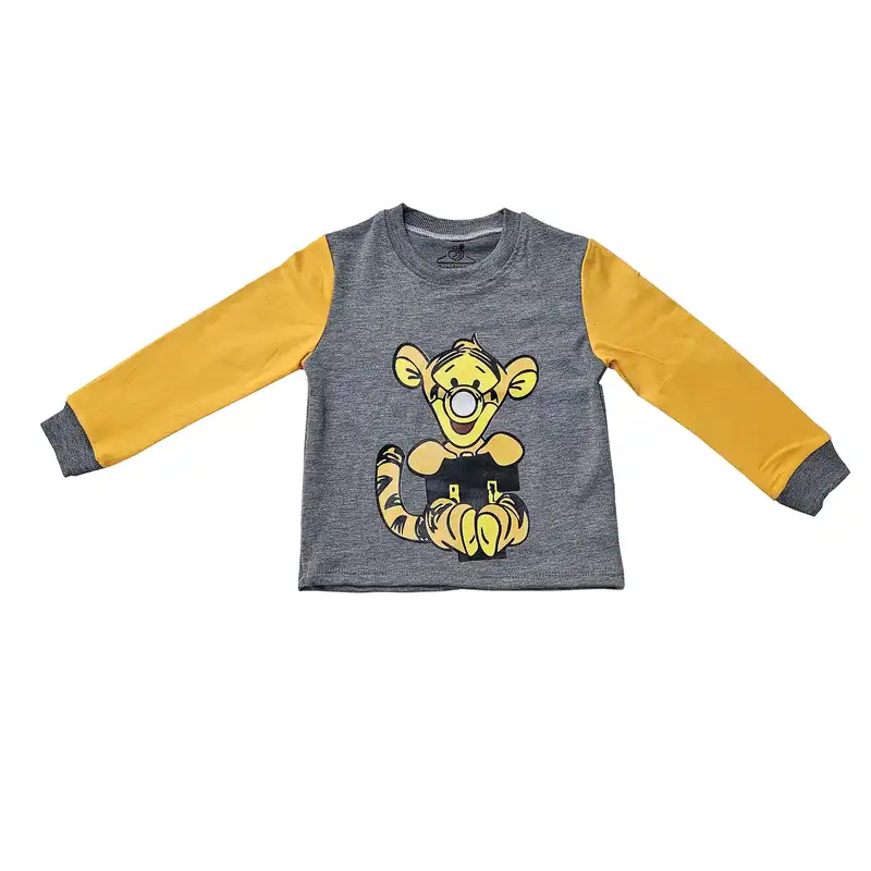 ست تی شرت و شلوار بچگانه سپیدپوش مدل ببر کد 140208