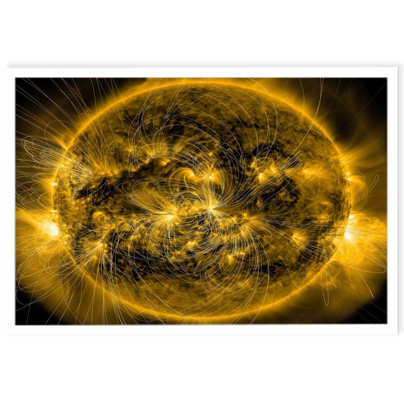 تابلو نوری بکلیت طرح خورشید مدل چراغ دار کد W4523