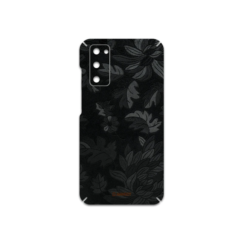 برچسب پوششی ماهوت مدل Black-Wildflower مناسب برای گوشی موبایل سامسونگ Galaxy S20 FE
