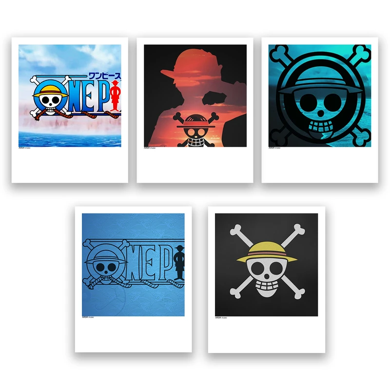 آویز تزیینی عرش مدل انیمه وان پیس one piece کد Asa052 مجموعه 5عددی