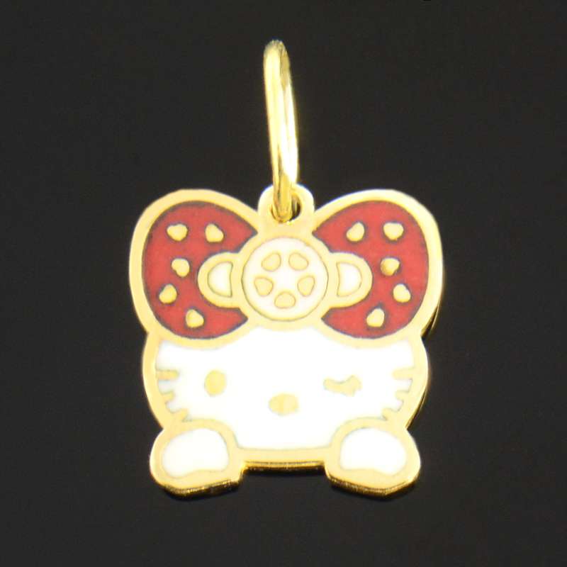 آویز گردنبند طلا 18 عیار دخترانه کد 677 آویز گردنبند طلا 18 عیار دخترانه کد 677