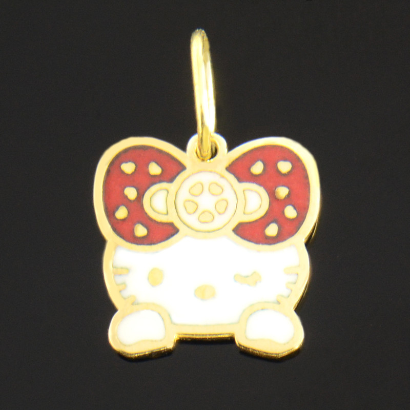 آویز گردنبند طلا 18 عیار دخترانه کد 677 آویز گردنبند طلا 18 عیار دخترانه کد 677