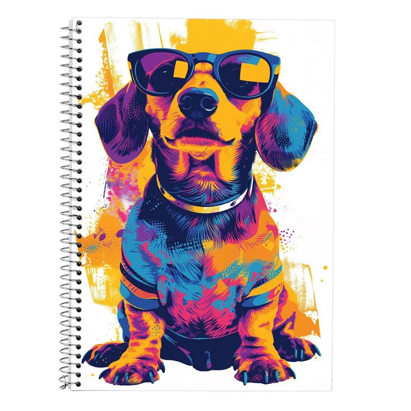 دفتر لغت 50 برگ مدوپد طرح سگ و گربه کد DF17352