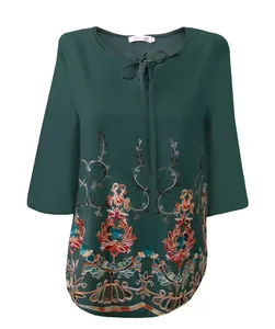 بلوز آستین سه ربع زنانه مدل 1019