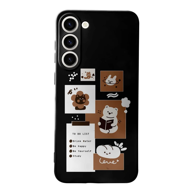 کاور قاب گارد طرح روزمرگی خرس کد f8843 مناسب برای گوشی موبایل سامسونگ Galaxy S23
