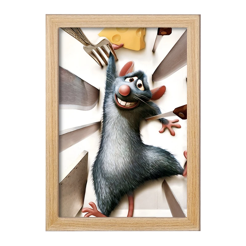 تابلو خندالو مدل موش سرآشپز کد F8328