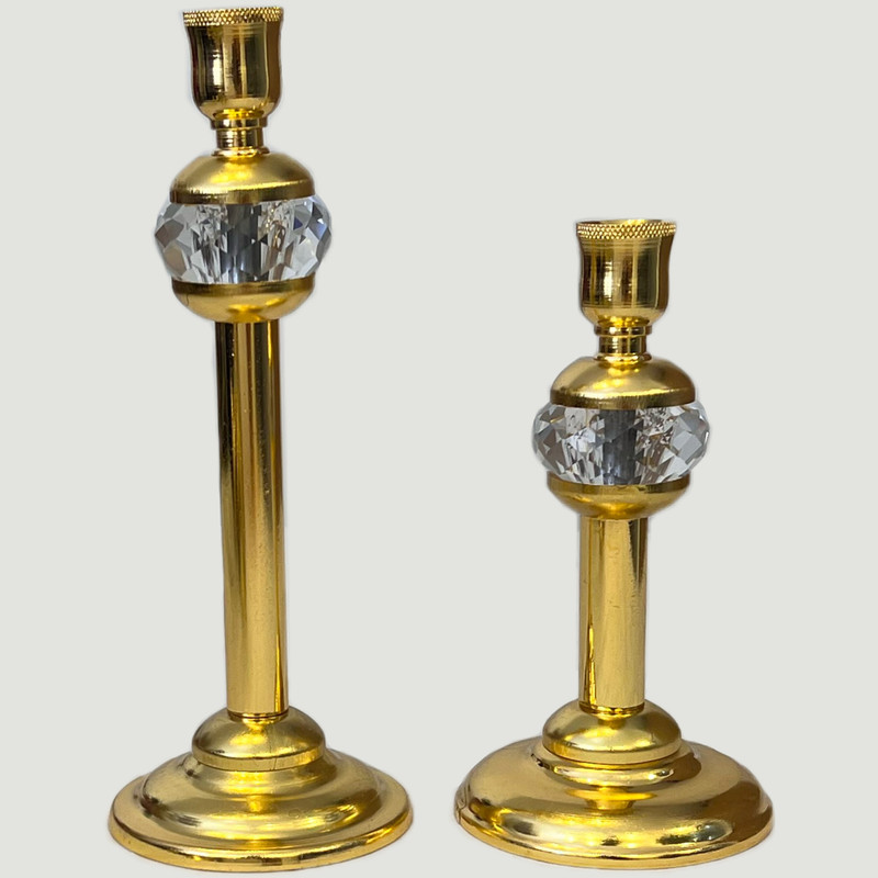 شمعدان نورهام مدل کریستالی  W 5-10 مجموعه 2 عددی