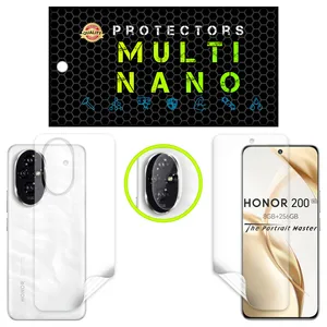 Multi Nano X-SFB Model Anti Reflex Screen Protector Suitable For Huawei Honor 200 Mobile Phone Along With The Rear Skin And Camera Lens Protector