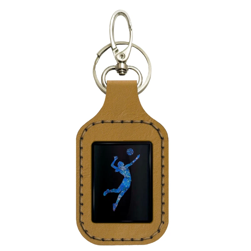 جاکلیدی دستی چرمی مدل srn003 طرح والیبال کد2