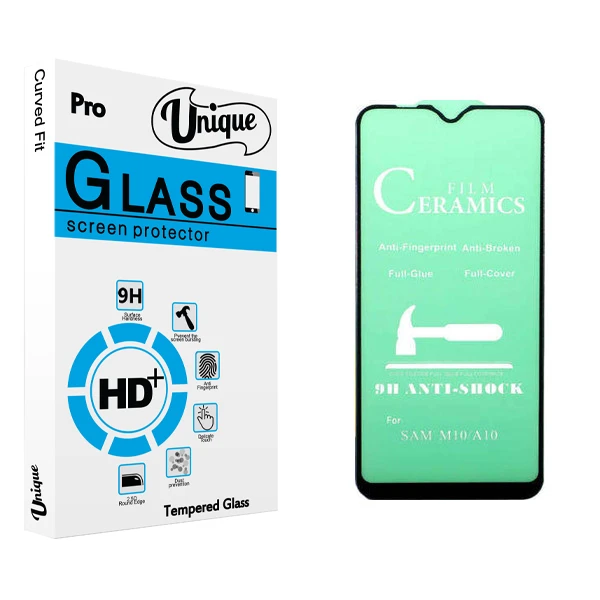 محافظ صفحه نمایش سرامیکی يونيک مدل +Clear مناسب برای گوشی موبایل سامسونگ Galaxy A10