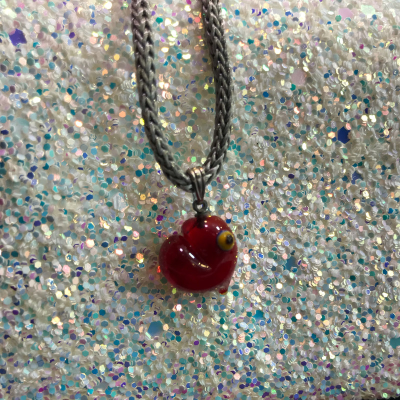 آویز گردنبند دخترانه مدل چشم نظر دست ساز قلبی