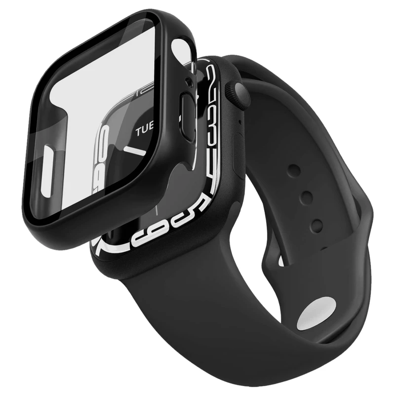 بند اسپریگ مدل Silicone Guard GL مناسب برای ساعت هوشمند اپل Series 7 41mm / Series 8 41mm / Series 9 41mm به همراه کاور