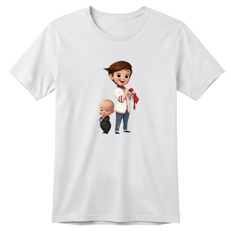 تی‌شرت آستین کوتاه بچگانه مدل بچه رییس کد 1 