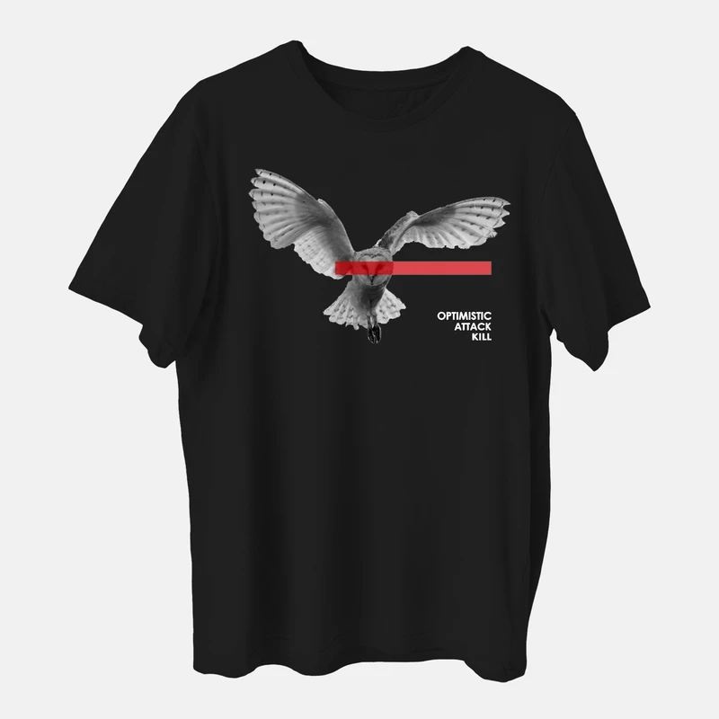 تی شرت اورسایز مردانه مدل دارک عقاب mo433