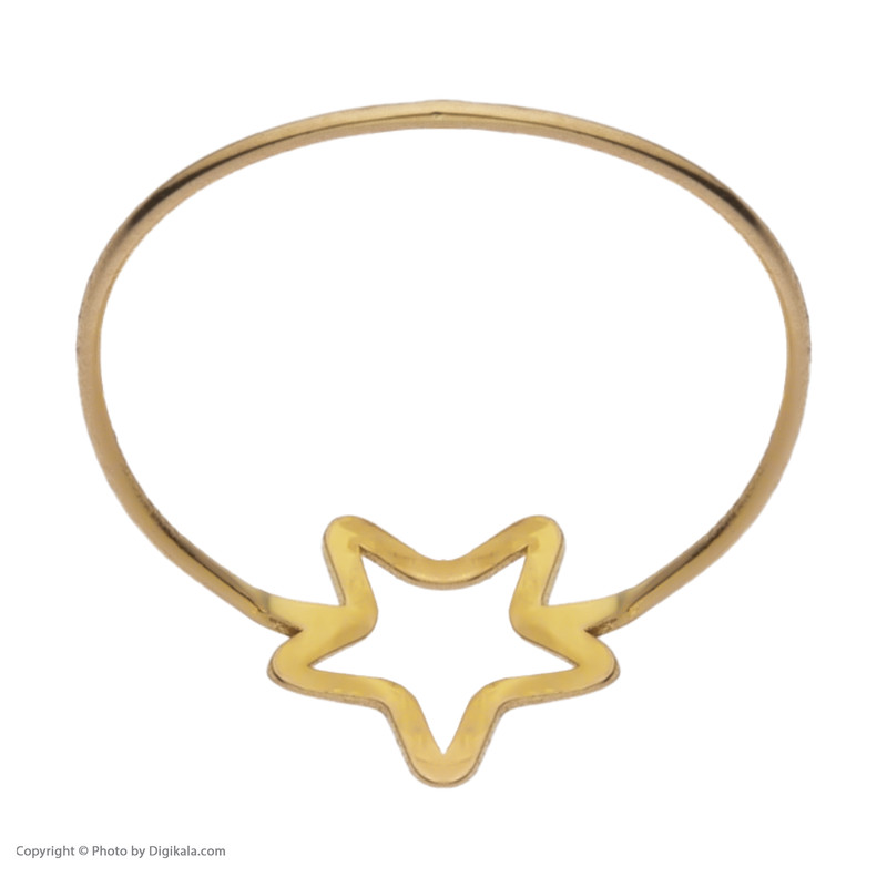 انگشتر طلا 18 عیار زنانه مایا ماهک مدل MR0896 طرح ستاره