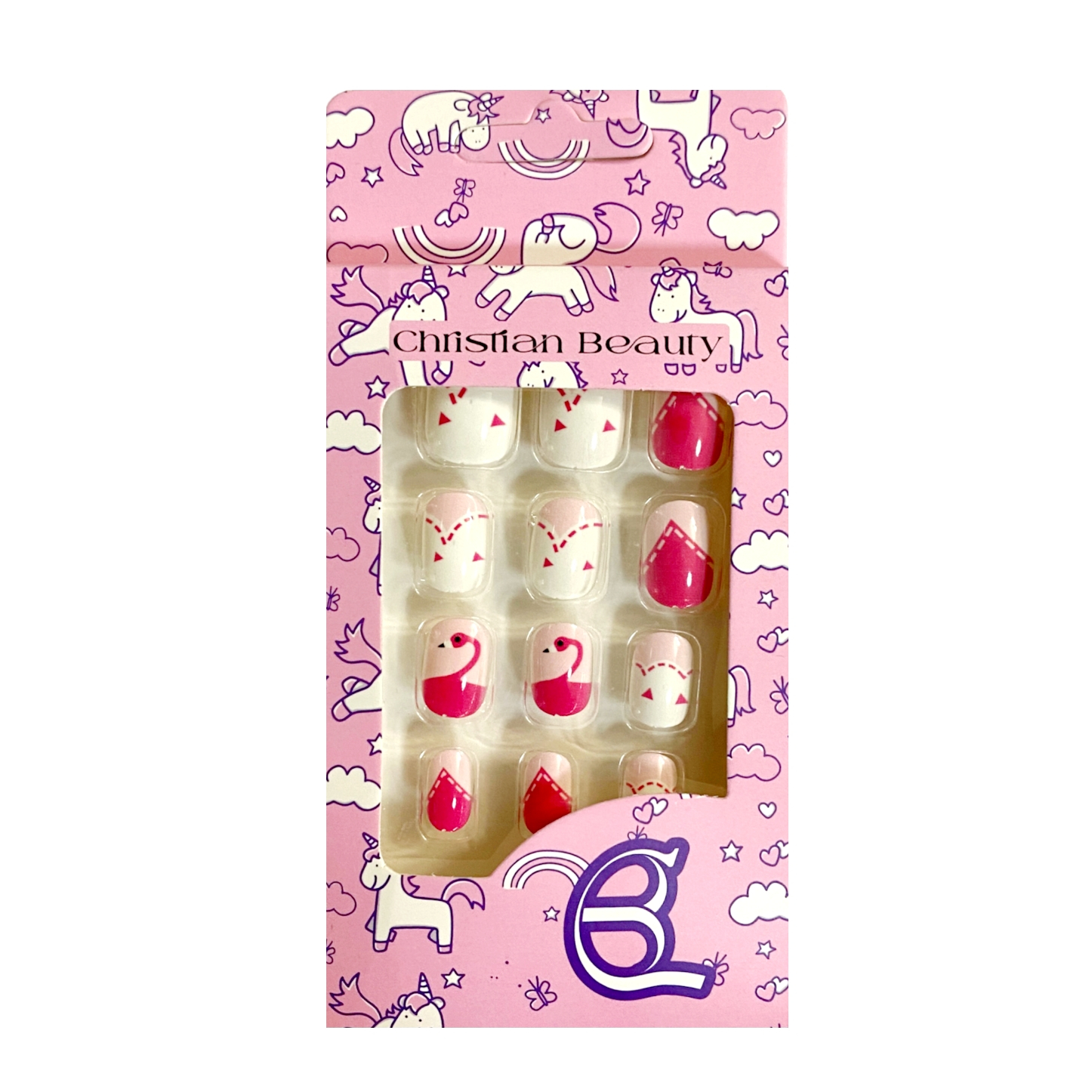 ناخن مصنوعی بچگانه کریستین بیوتی کد NM42 بسته 12 عددی