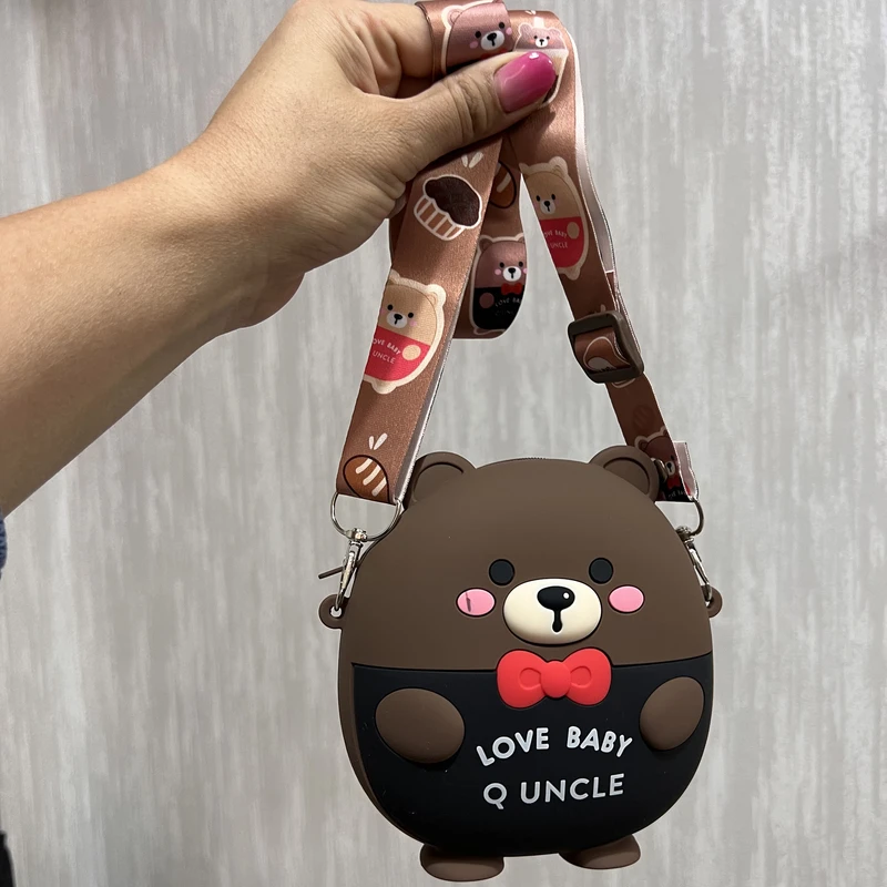 عکس شماره 3 : کیف رودوشی بچگانه مدل فانتزی سیلیکونی مستر تدی