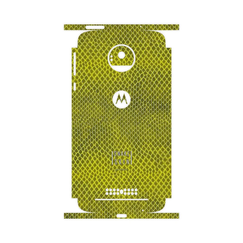 برچسب پوششی ماهوت مدل Yellow Snake Skin-FullSkin مناسب برای گوشی موبایل موتورولا Moto Z